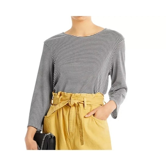 Theory Lowell Square Striped Tee MSRP $140 Great Reviews SZ S M L XL - Picture 1 of 11